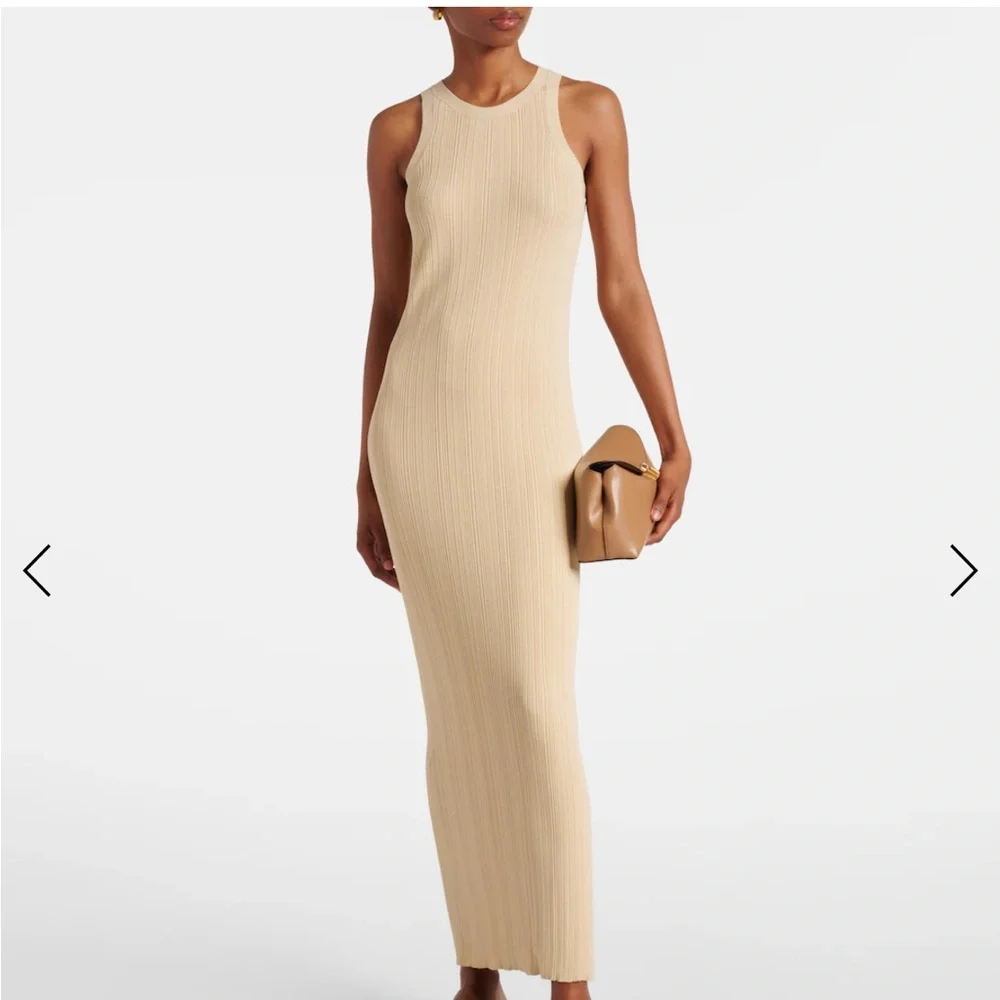 Toteme Beige Sleeveless Maxi Dress - Picture 1 of 8